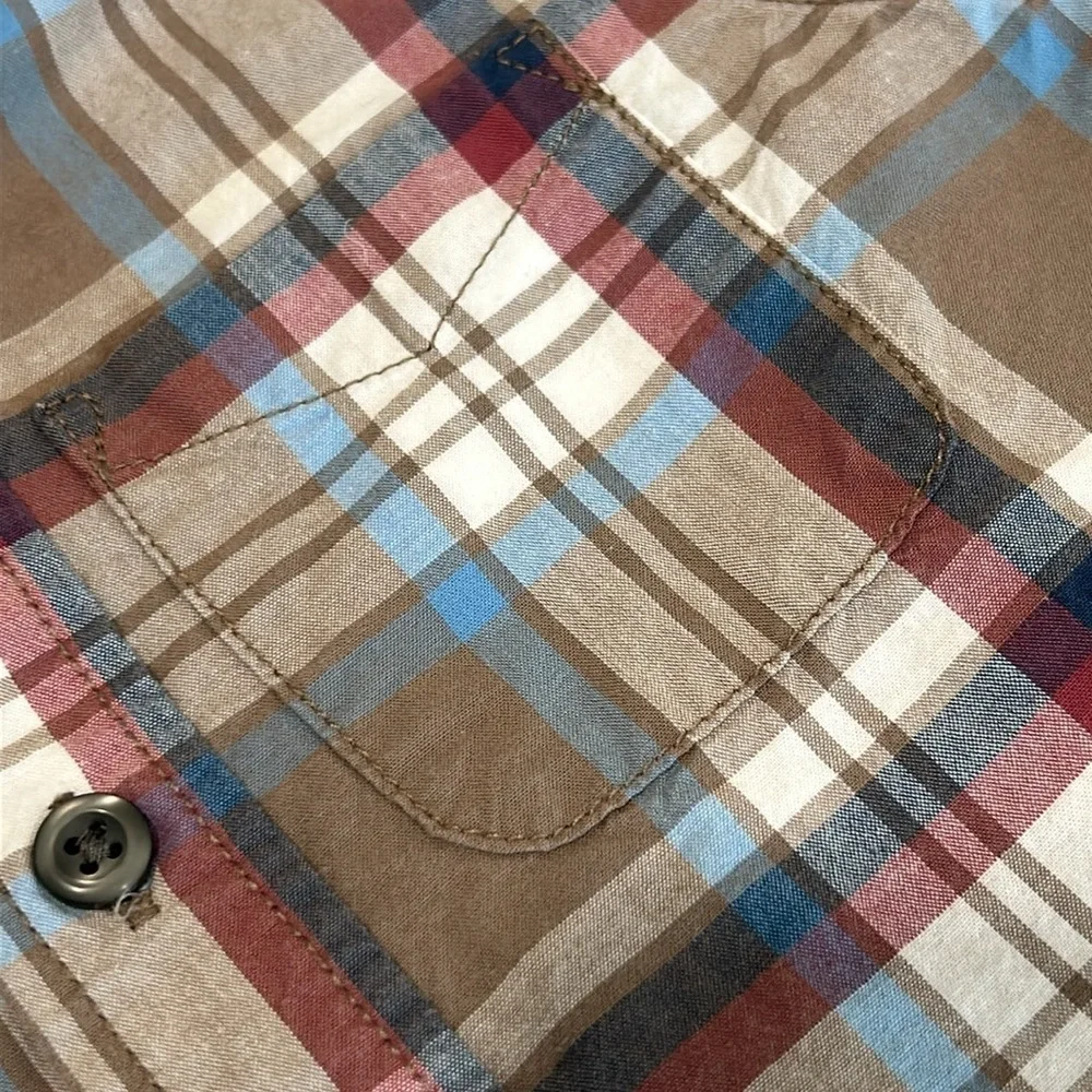 Plaid Button-Up Kids Shirt